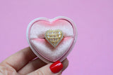 Iced Out Heart Ring