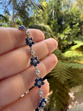 Sapphire Flower Bracelet