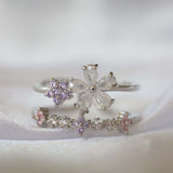 Opal Floral Ring
