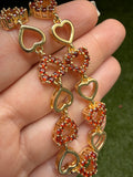 Bling Heart Bracelet (Red)