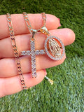 Diamond Inspired Cross & Bling Mary