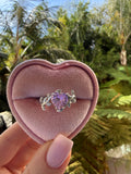 Heart Leaf Ring (pink)
