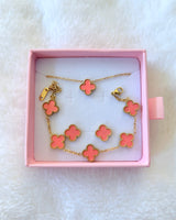 3 Piece Pink Clover Set: Package Deal