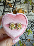 Hibiscus Studs (Beige)