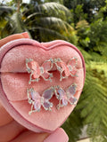 Crystal Butterfly Earrings