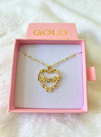 Diamond Mama Heart (Rolo Chain)