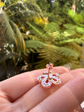 Rose Gold Flower Studs