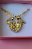 Diamond Saint Jude & Mary Hearts With Initials