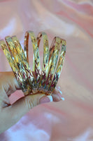 Diamond Cut Tricolor 7 Bangle Set