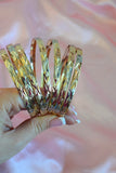 Diamond Cut Tricolor 7 Bangle Set