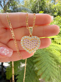Smaller Fancy Heart Necklace (Pink)