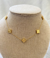 Gold 5 Clover Necklace