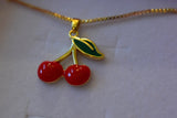 Cherry Necklace (Box Chain)