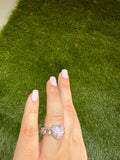 Icy Cuban Heart Ring (adjustable)