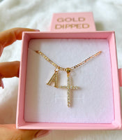 Diamond Cross & Initial