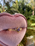 Dainty Purple Heart Ring