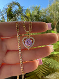 Pink Heart Necklace