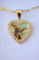 Archangel Michael Heart Necklace