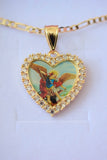 Archangel Michael Heart Necklace