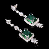 Fancy Emerald Drop Earrings