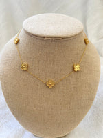 Gold 5 Clover Necklace