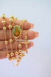 Image Of Mary Rosary (Blue)