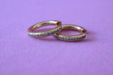 Icy Huggie Hoops