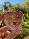 Pink Or Purple Vintage Inspired Ring