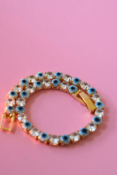 Light Blue Eye Line Bracelet