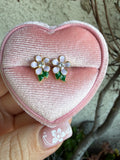 Delilah Flower Studs (Lilac)