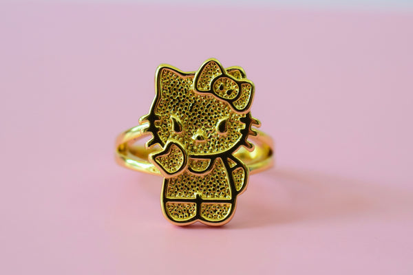 Gold Kitty Ring