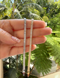Dainty Baguette Tennis Bracelet (Gold or Silver)