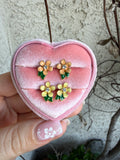Delilah Flower Studs (Orange Or Yellow)