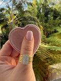 Rectangle Encrusted Ring