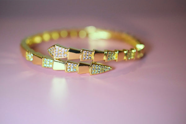 Diamond Snake Bangle