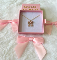 Pink Bow (Rolo Chain)
