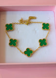 Jade Lucky Clover Bracelet