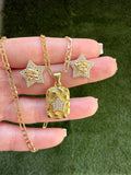 Square Star Nugget & Earrings- Package Deal