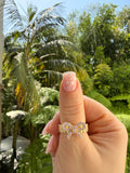 Icy Bow Ring (Pink)