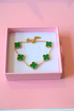 Jade Lucky Clover Bracelet