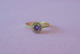 Gold Halo Ring (Pink)