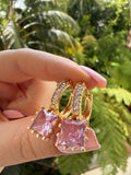 Pink Princess Drop Earrings