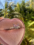 Pink Marquise Butterfly Ring