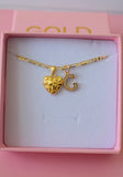 Nugget Heart With Initial