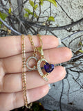 Victoria Heart & Initial (Purple)