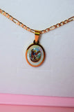Oval Saint Michael Necklace