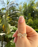 Icy Bow Ring (Pink)