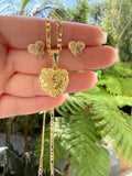 Larger High Shine Nugget Heart Set- Package Deal