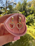 Heart Dangle Earrings