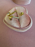 Pink Heart Drop Earrings
